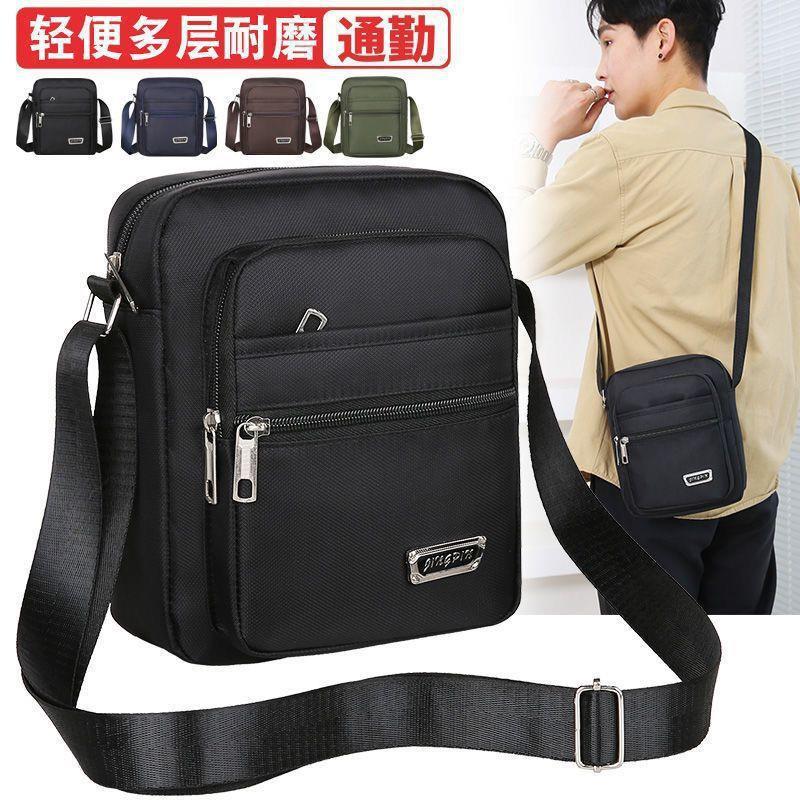 2026 novo estilo saco do mensageiro masculino Multi-camada zíper bolso caixa registradora moeda bolsa ao ar livre Commut