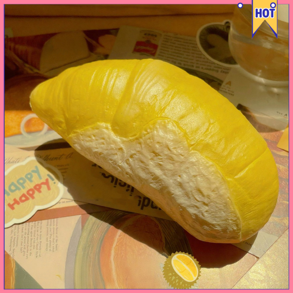 Durian Squeeze Toy Slow Rebound Stress Relief Squishy Food-themed Decompression Gadget for Kids Adults Perfect for Relax