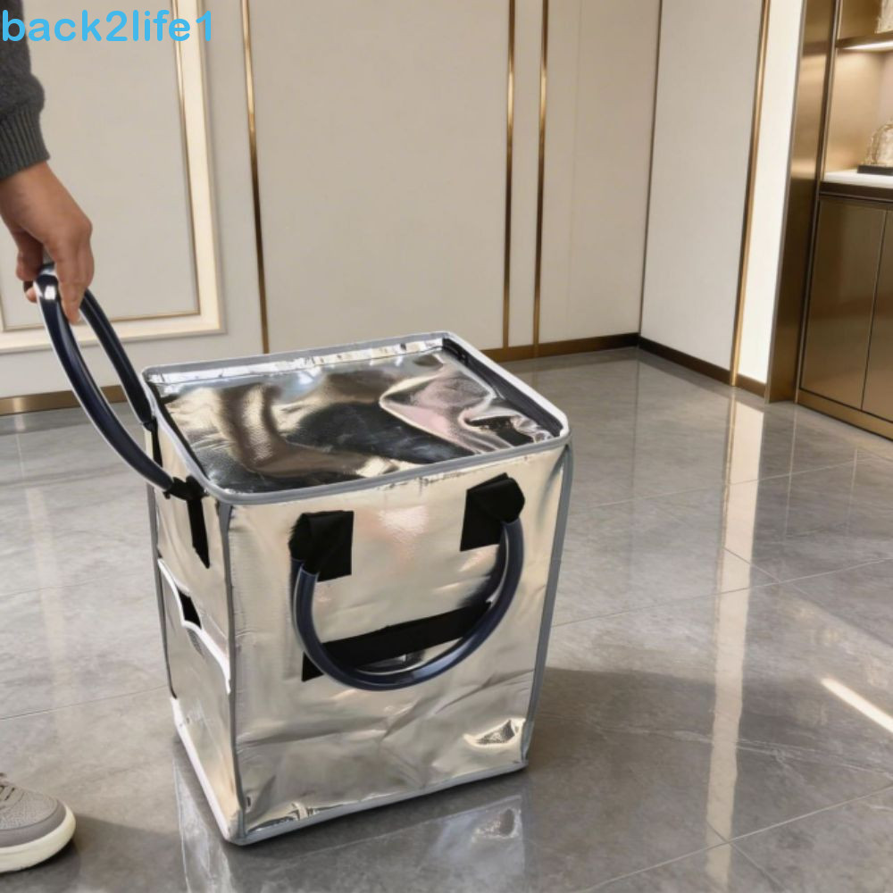 Sacola De Compras Reutilizável BACK2LIFE1 , Rolante De 4 Rodas De Grande Capacidade , Carrinho À Prova De Água