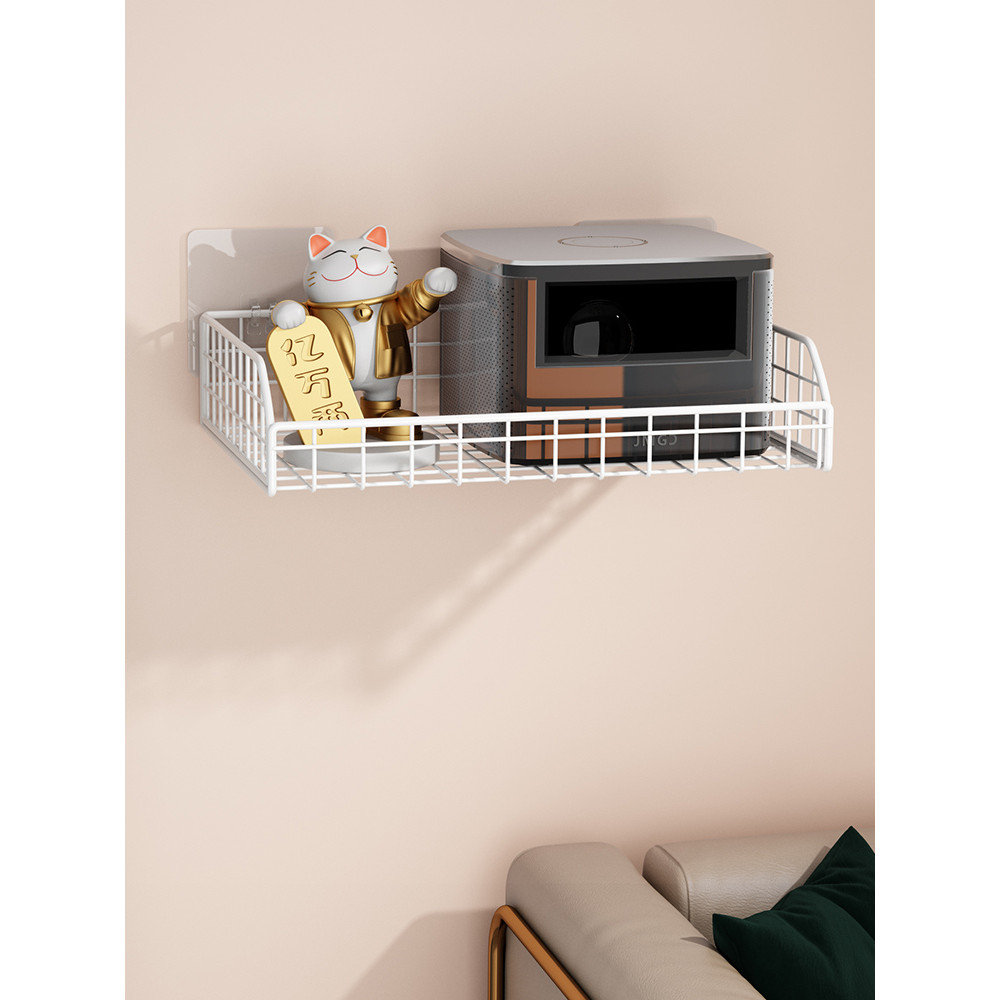 Prateleira para projetor de parede, quarto, TV, caixa superior, sem perfuração, montagem na parede, roteador, caixa de a