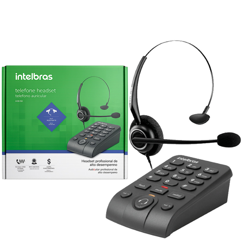 Telefone Headset HSB50 C/ Cancelador de Ruídos Articular, Uso Profissional, Melhora na Ergonomia