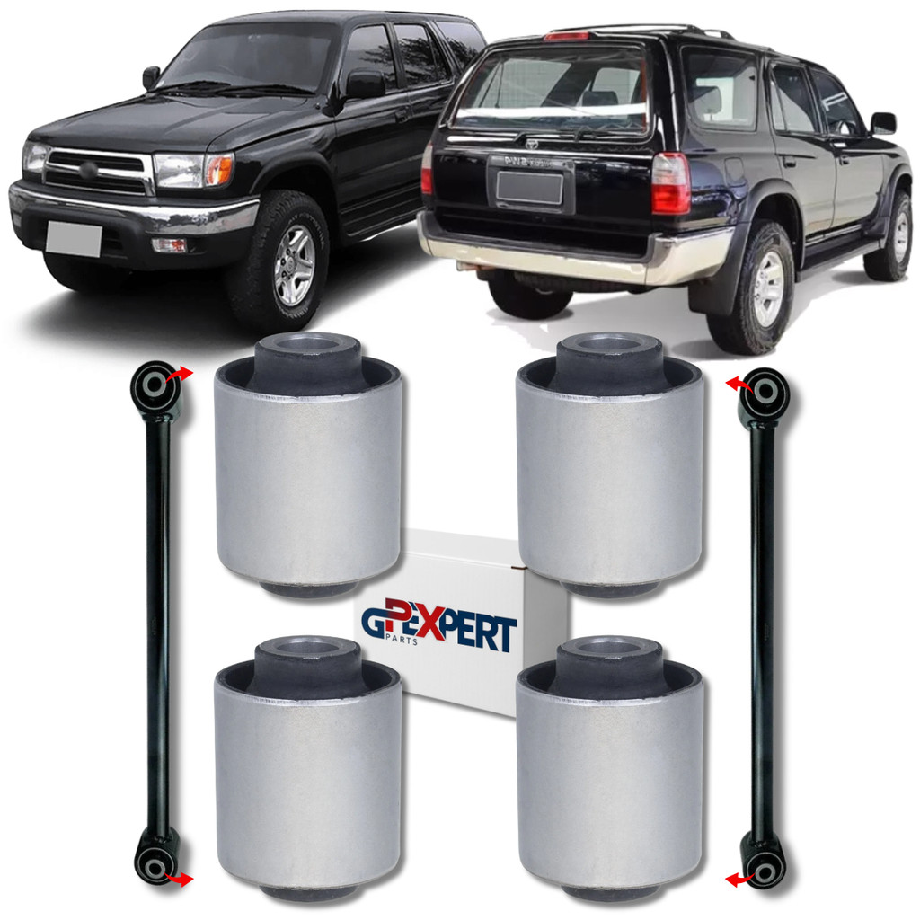 KIT 4 BUCHAS BRAÇO TENSOR TRASEIRO INFERIOR HILUX SW4 1997 A 2004