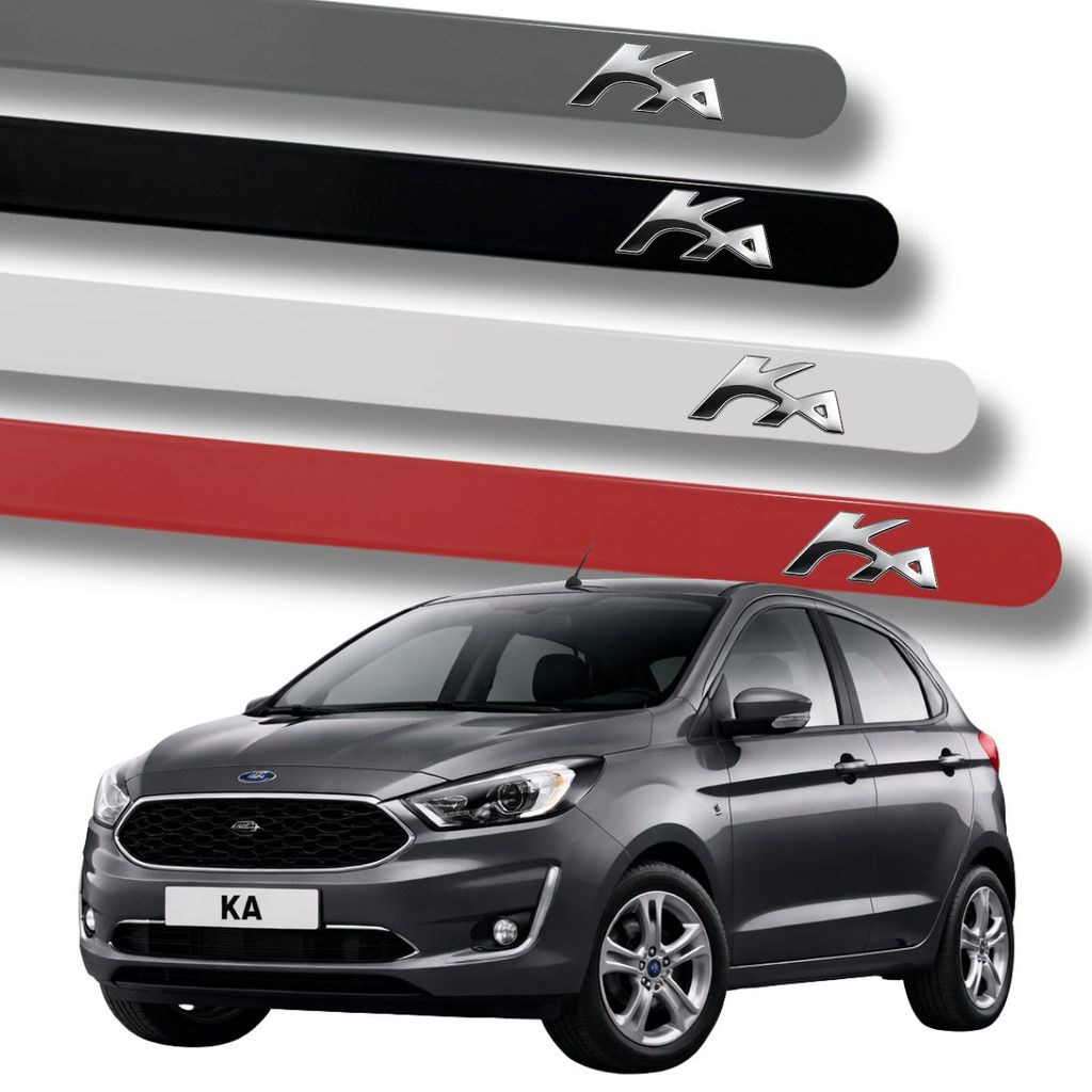 Jogo Porta Latera Escrita Cromada Ford Novo KA 2008 A 2013