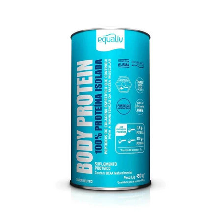 Body Protein Neutro 100% Proteína Isolada Equaliv 450g