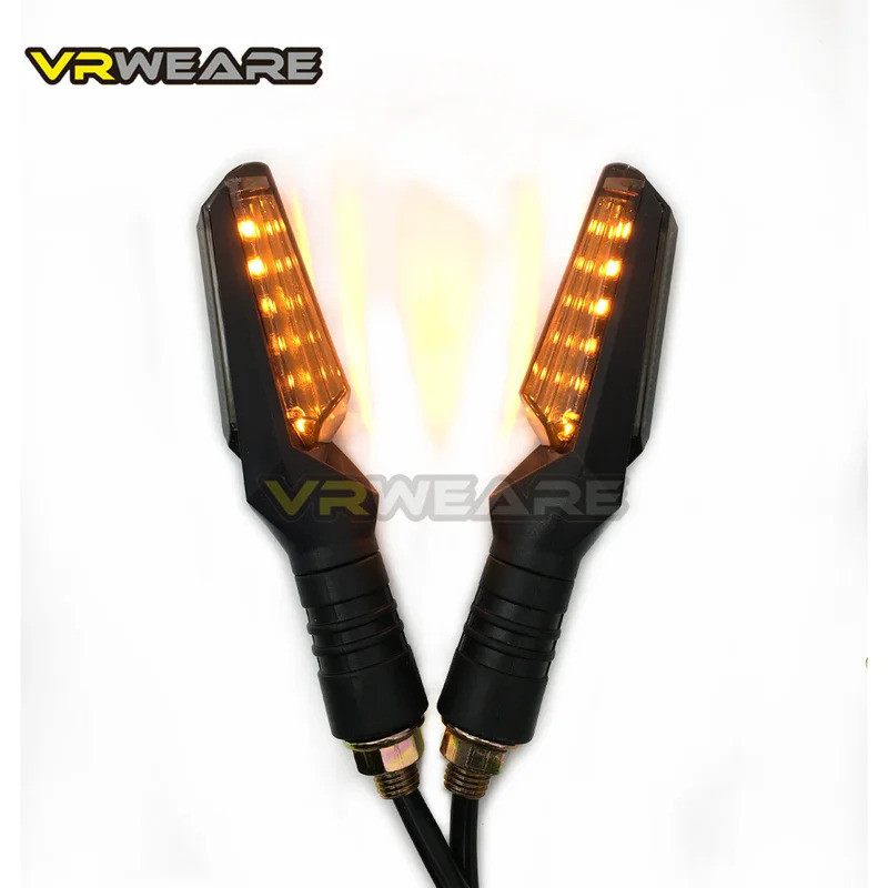 2PCS Sinalizadores LED de Direção para Motocicleta, Luzes de Sinalização em Forma de Flecha para Motocicletas Honda, Yam