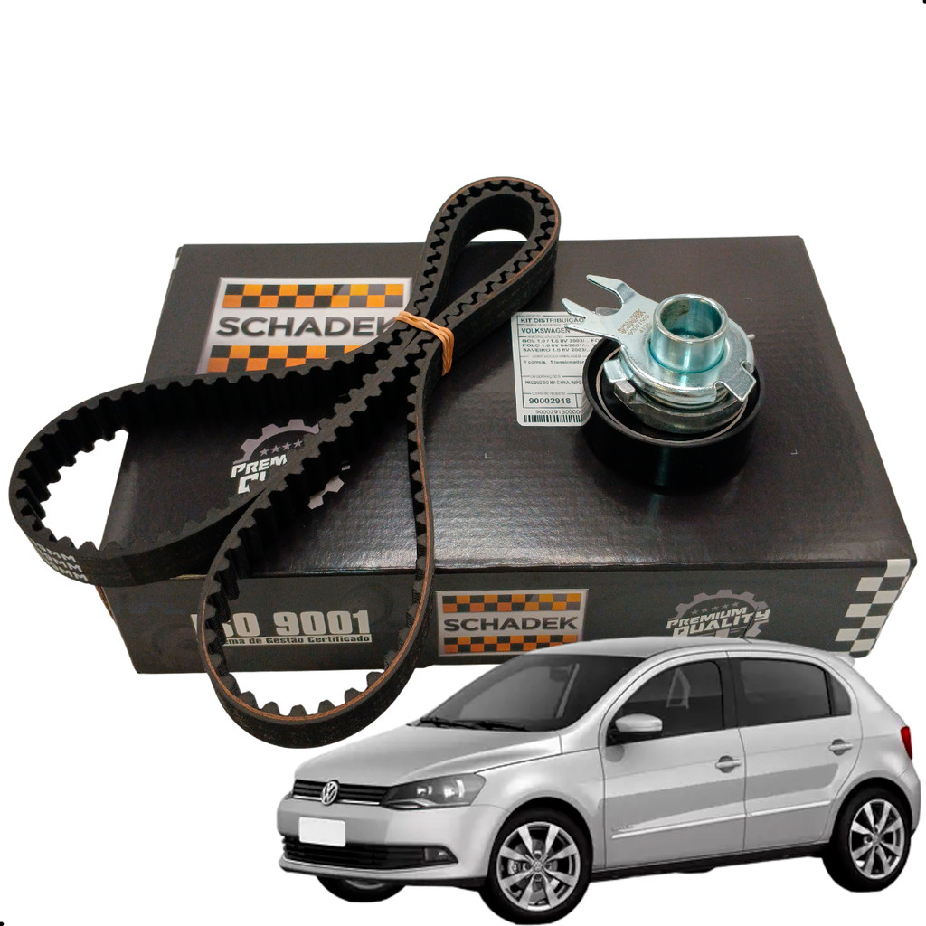 Imagem Kit Correia Dentada + Tensor Vw Gol G3 G4 G5 G6 1.0 EA111