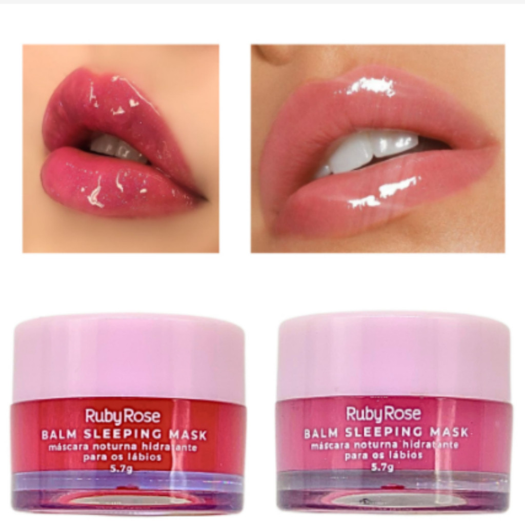 Máscara Noturna Hidratante para os Lábios Balm Sleeping Mask - Ruby Rose-HB8530