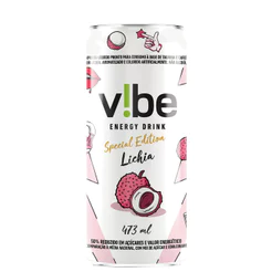Energético Vibe Sabor Lichia Edição Especial Lata 473ml