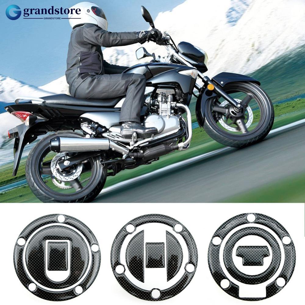 GRANDSTORE 1Pc Motocicleta De Fibra Carbono Combustível Gás Óleo Tampa Tanque Almofada Tankpad Protetor Adesivo K6M9
