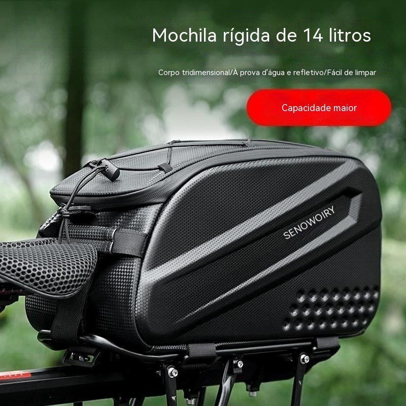 Bolsa traseira para bicicleta, bolsa para mountain bike, bolsa impermeável para selim, bolsa traseira portátil, bolsa es