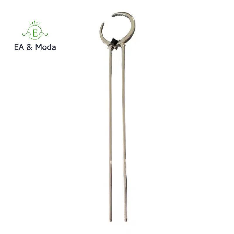 EA & Moda Vintage Lua Crescente Cabelo Stis Para Mulheres Simples Chinês Em Forma De U Grampos De Disco Hairstis Cocar A
