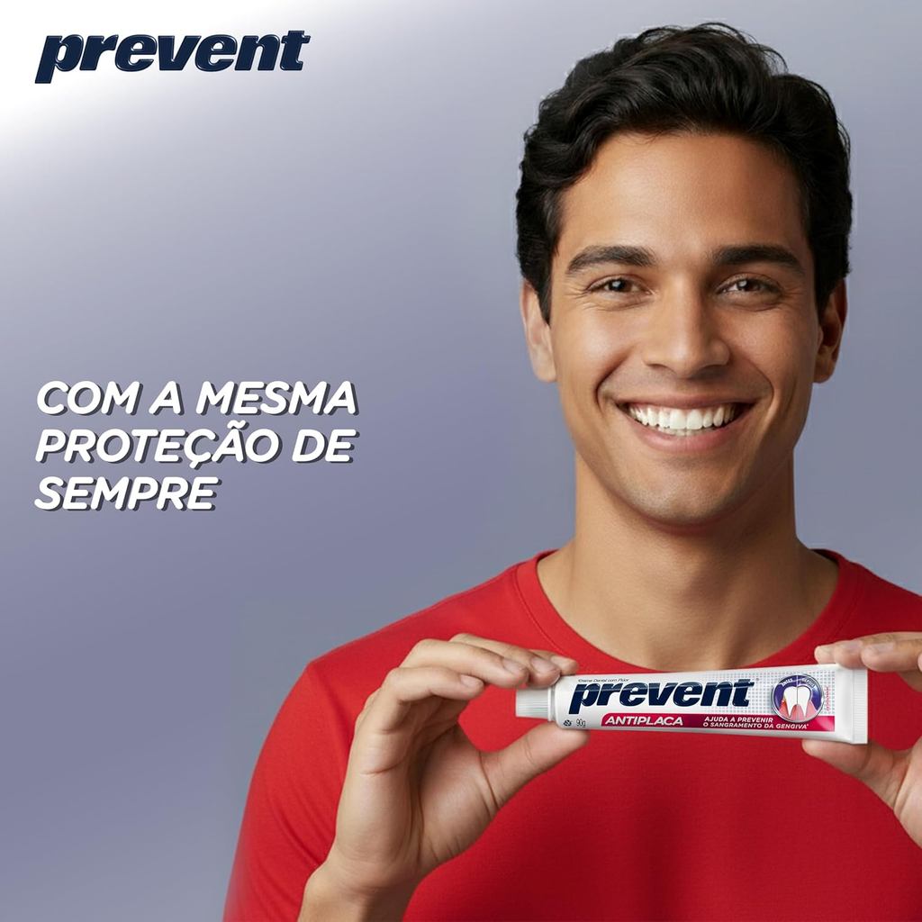 Creme Dental Prevent Antiplaca Com 90g · foto 2