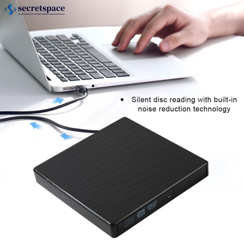 SECRETSPACE Unidade Óptica Externa Portátil Para Laptop Universal Padrão Zebra Gravador De DVD USB 3.0 Tipo-C De CD/Móve