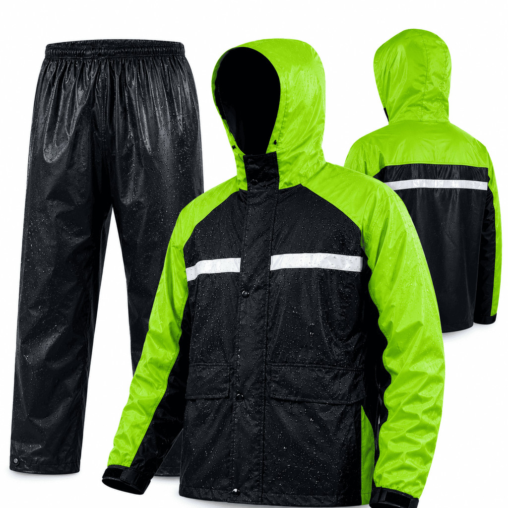 Capa De Chuva Motociclista Conjunto Completo Impermeavel Para Motoqueiro Adulto Moto Motoboy