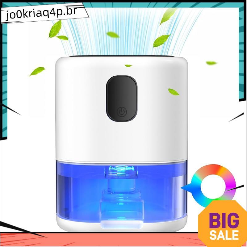 Desumidificador Para Casa , Desumidificadores Com 7 Luzes Coloridas , Pequeno De 1000ML Ultra Silenciosos Plugue Ue