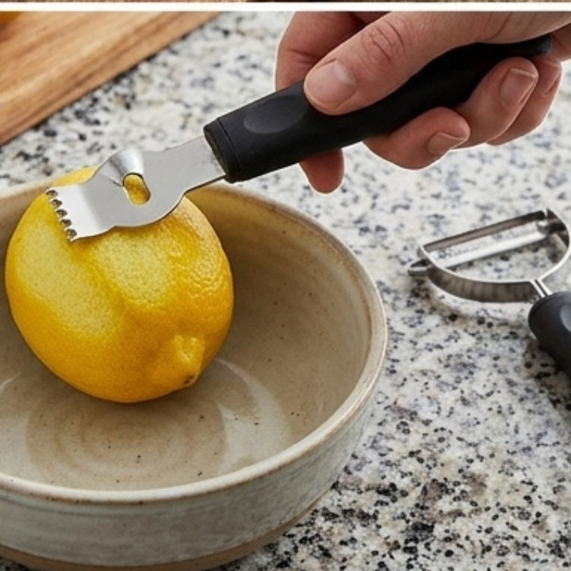 Kit Raspador de Limão e Descascador Utilidade Doméstica