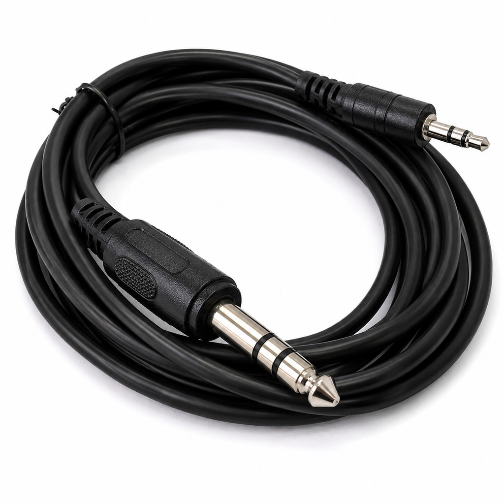 Cabo P2 Estéreo  Macho  Para P10  Macho Estéreo 3.0 Metros  P2 P10 Áudio Som Profissional  Instrumentos