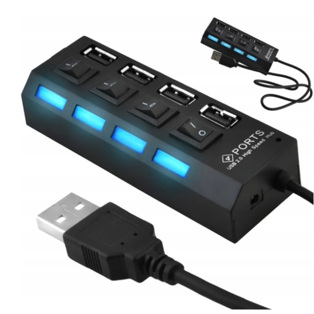 Detalhes do Hub USB com 4 Ou 7 Entradas USB 2.0 Pc HD Externo Pendrive