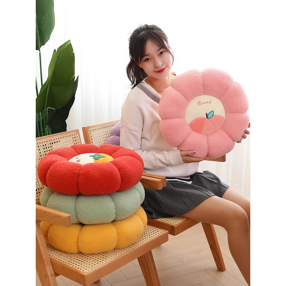 Imagem Almofada de chão preguiçosa japonesa Tatami Futon tapete almofada Bay janela sentado cais almofada de bunda cadeira meni