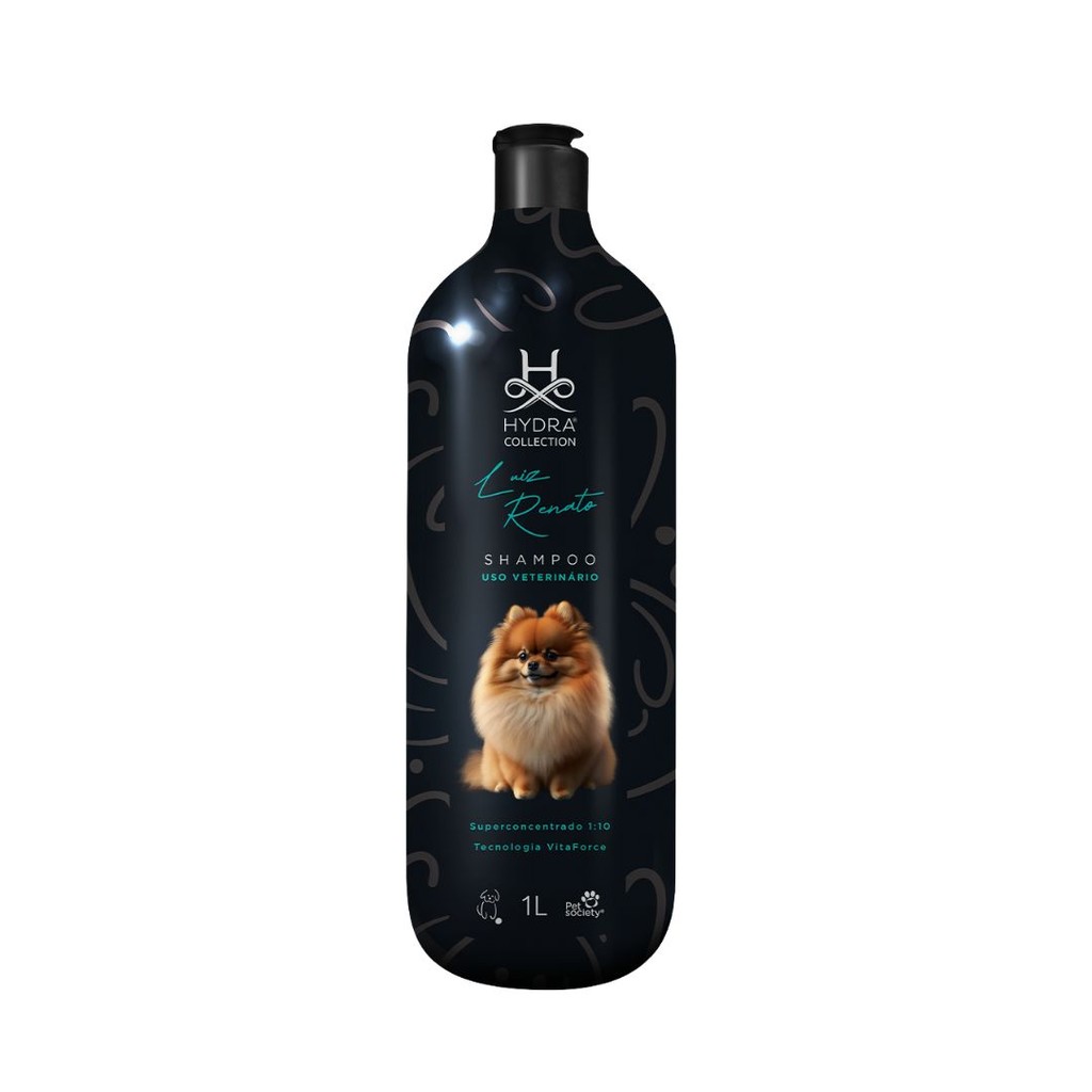 Shampoo Pet Cães Gatos Pelagem Volumosa Hydra Collection Luiz Renato 1L Diluição 1:10
