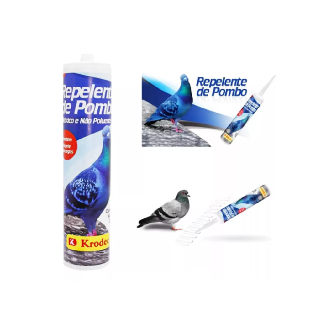 Repelente Para Pombos Espanta Pomba Do Telhado Sem Veneno Krodec em Oferta na Shopee
