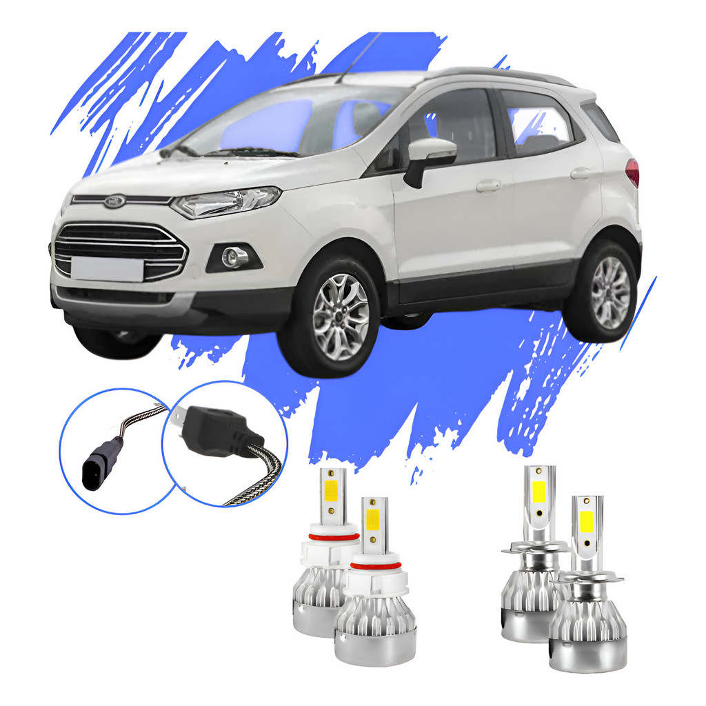 Lâmpada Led Ecosport 2013 A 2017 H4 H11 V10 - Efeito Xênon em Oferta na Shopee