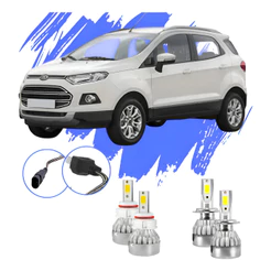 Lâmpada Led Ecosport 2013 A 2017 H4 H11 V10 - Efeito Xênon