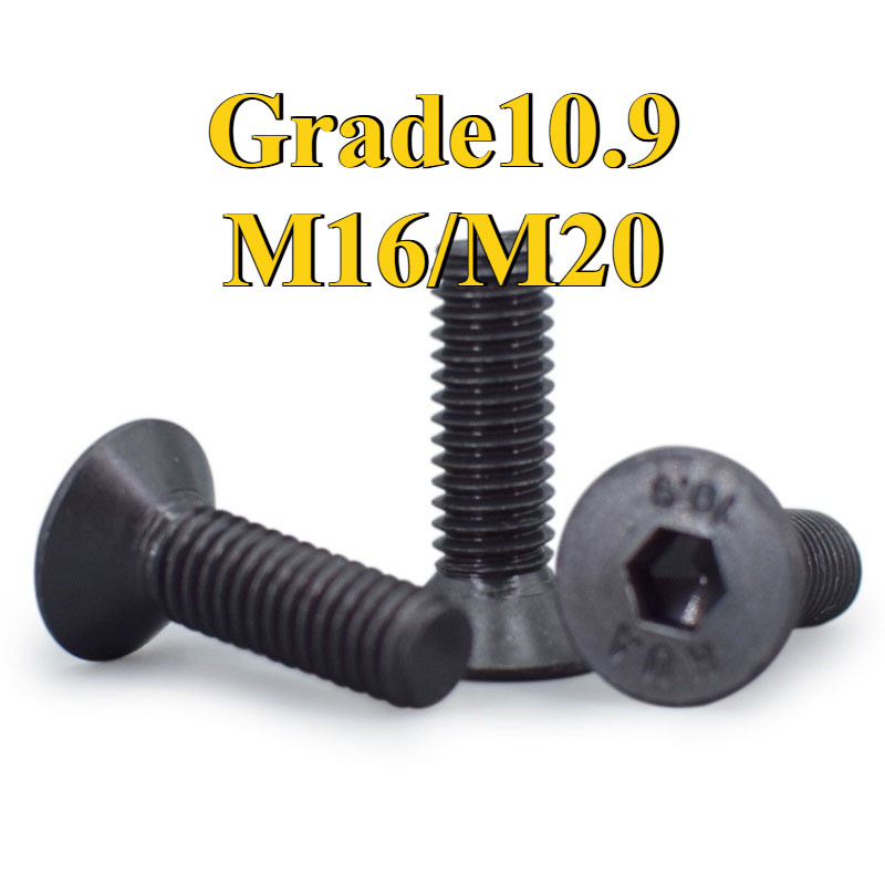 Parafuso De Alta Resistência De Grau 10.9 Hexagonal De Cabeça Escareada Plana M16/M20 * L30-100mm GHA