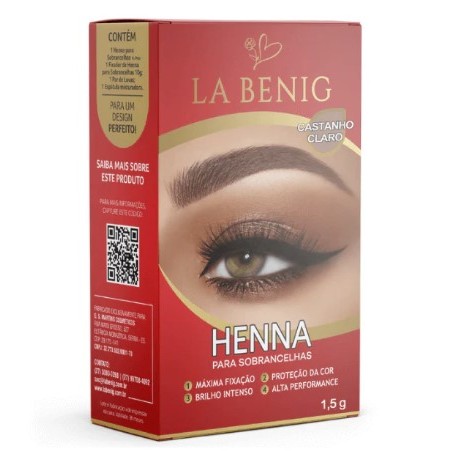 Henna La Benig Alta Fixação Cores Variadas - 1,5g