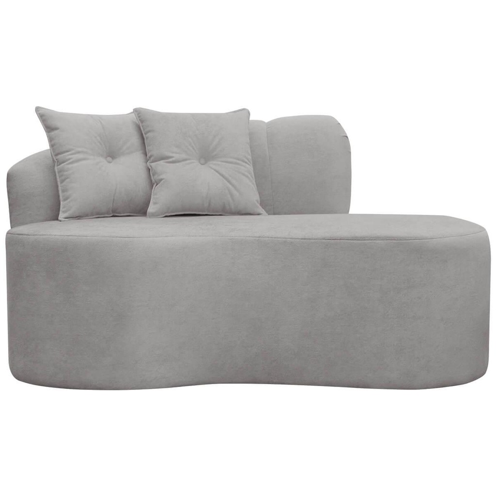 Sofá Orgânico Plaza 2 Lugares 180cm Linho Bouclê Cinza SOFA STORE