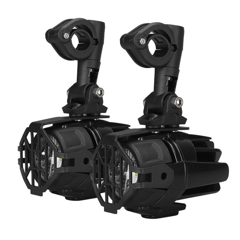 Farol De Milha Led Moto Auxiliar Universal Big Trail Prova D'água | Kit Completo c/ Chicote Plug And Play