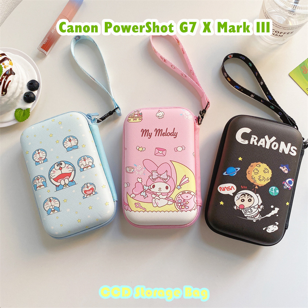 Prosperityuspronto Para Canon PowerShot G7 X Mark III CCD Bolsa De Armazenamento Câmera 10x16.2 Cm Tamanho Desenho Anima