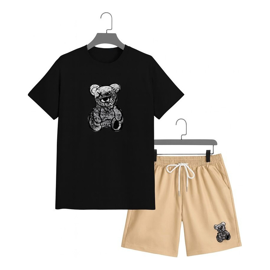 Conjunto Camiseta E Bermuda Estampada Estiloso