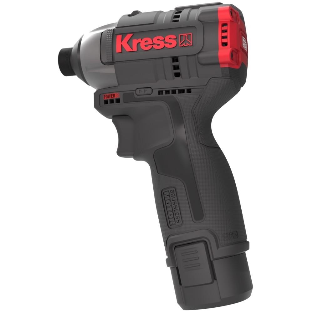 Chave de Impacto Brushless 1/4POL 12V 140NM Sem Bateria e Carregador KUB50.2 KRESS em Oferta na Shopee