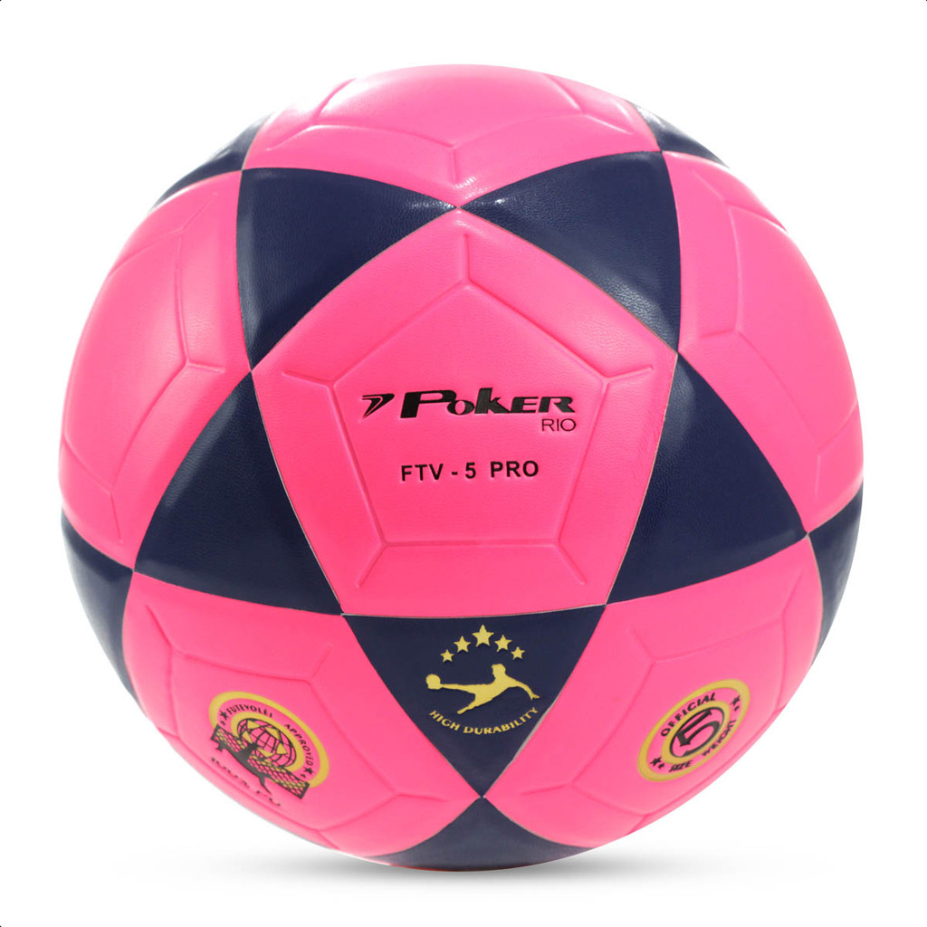 Bola de Futevôlei Poker Vulcanizada Rio Rosa Neon - Único em Oferta na Shopee