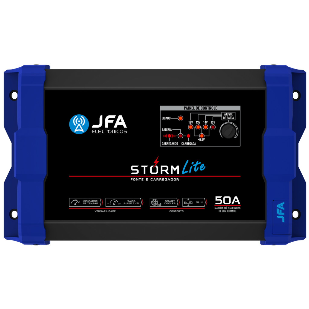 Fonte Carregador Jfa 50a Lite Slim Bivolt Automático