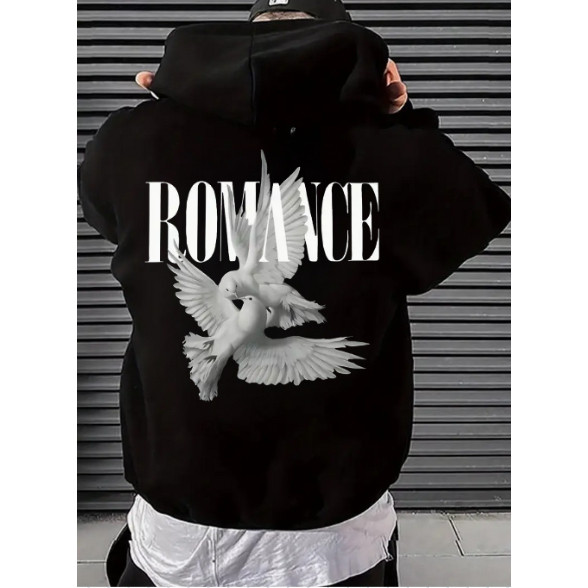 Blusa Unissex Oversized Romance com Estampa de Pombas - Estilo Streetwear Unissex