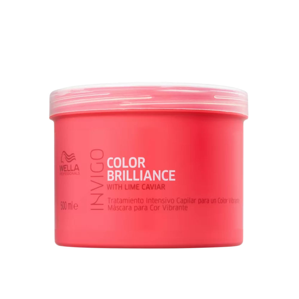 Máscara Capilar Wella Professionals Invigo Color Brilliance 500ml em Oferta na Shopee