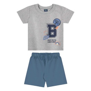 Conjunto Camiseta e Bermuda Bee Loop em Oferta na Shopee