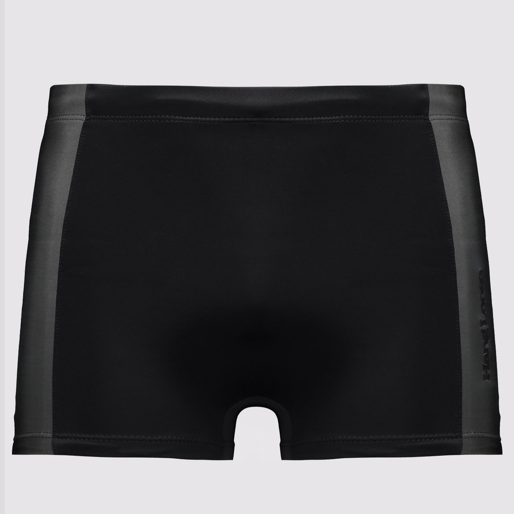Sunga Hang Loose Boxer com Recorte Preto e Cinza