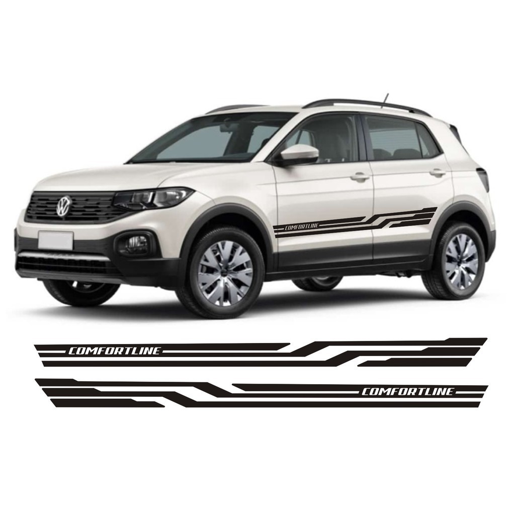 Adesivo Lateral T-cross Comfortline Faixa Colante T Cross Fita Tuning