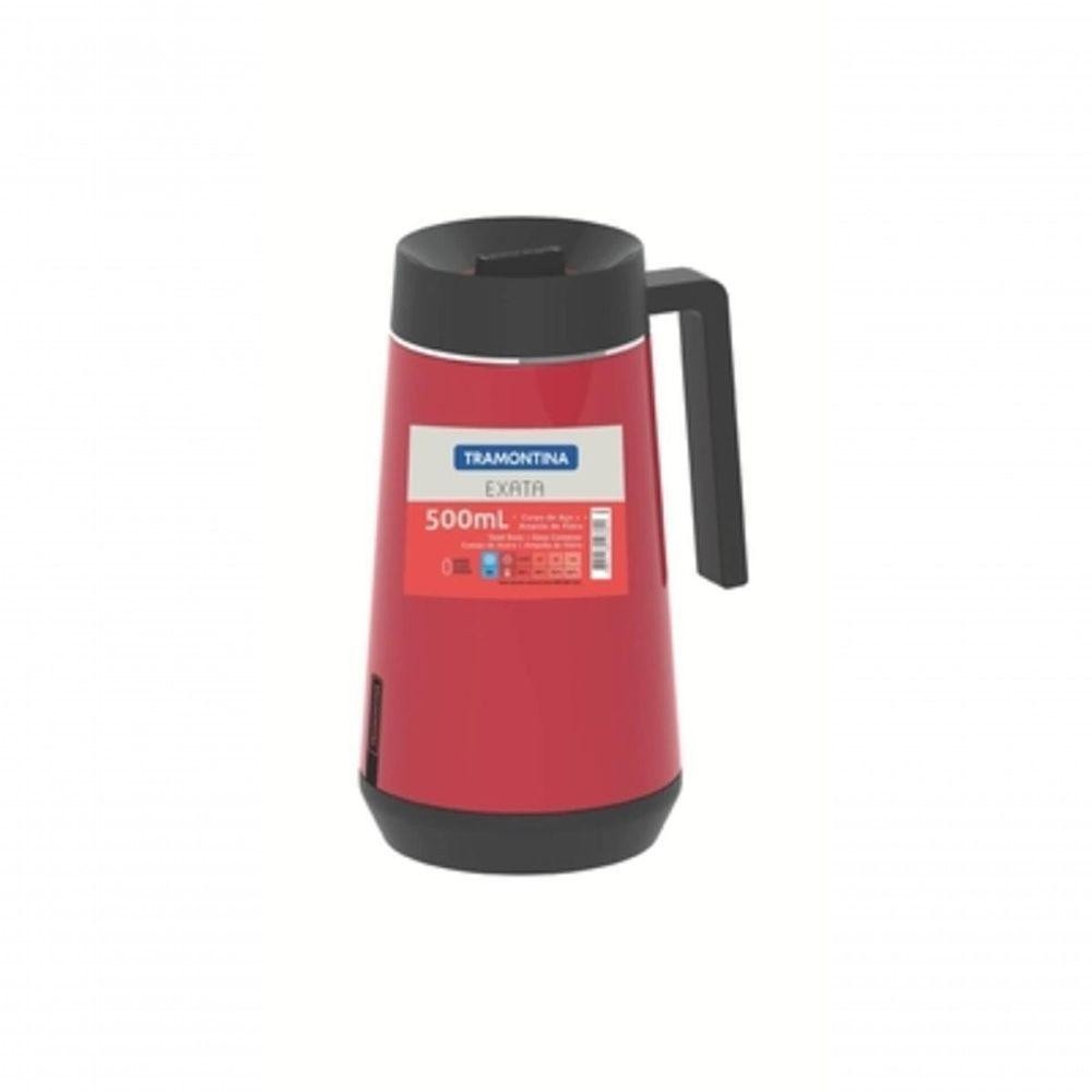 Bule Térmico Tramontina Exata Vermelho Em Aço Inox 500ml em Oferta na Shopee