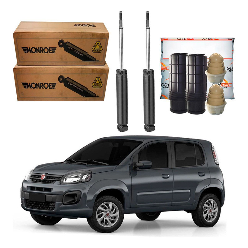 Kit Amortecedor Traseiro, Novo Uno 1.0 1.3 2017 A 2022 em Oferta na Shopee