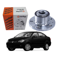 Cubo Rolamento Dianteiro Com Abs Polo Sedan 1.6 2008 A 2011