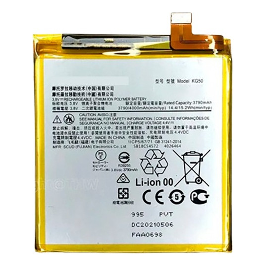 Flex Carga Batteria Original Moto One Hyper Kg50 Novo