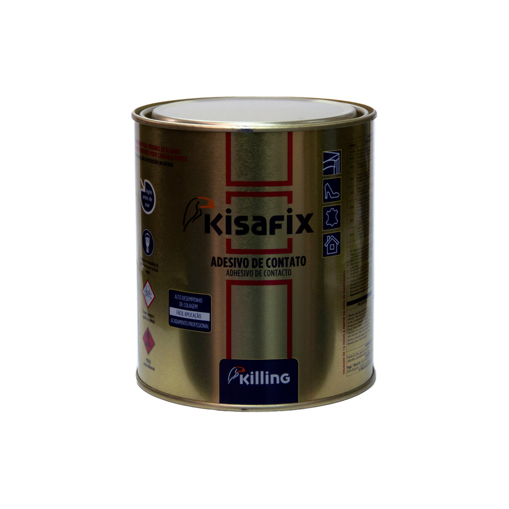 Adesivo Contato Extra Kisafix 750g Cola Profissional