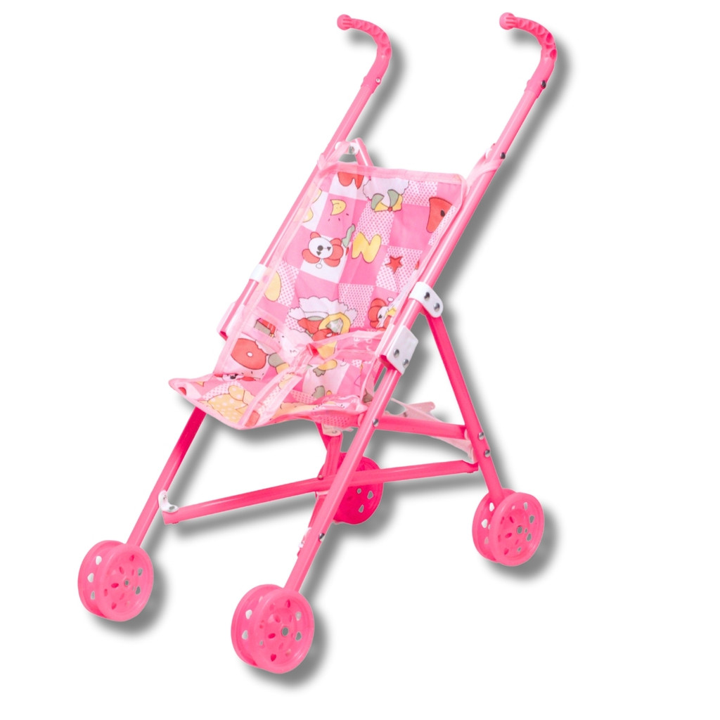 Carrinho de Boneca Rosa Standard Plástico - Castela em Oferta na Shopee
