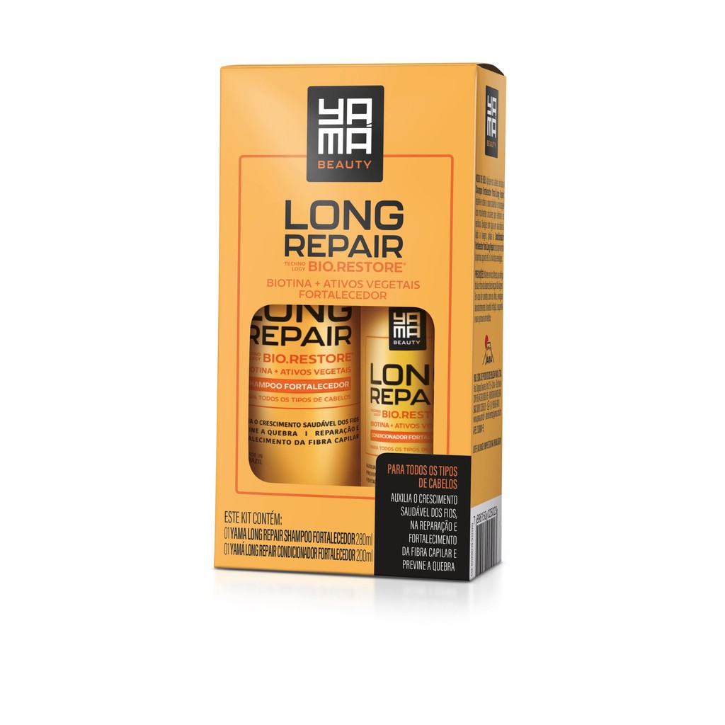 Kit Shampoo e Condicionador Long Repair - Yamá Beauty