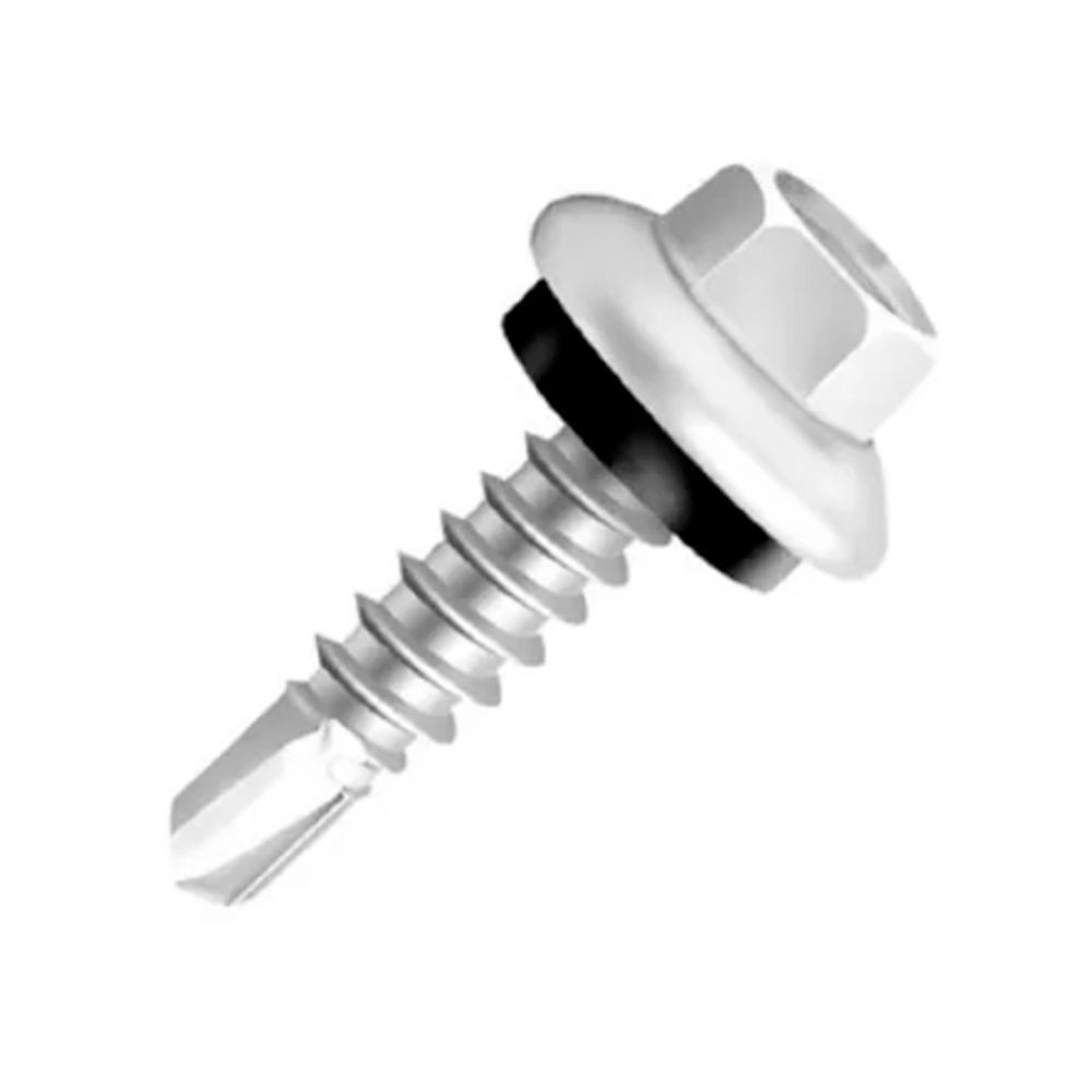 Parafuso Ponta Broca 25mm Sextavado Flangeado