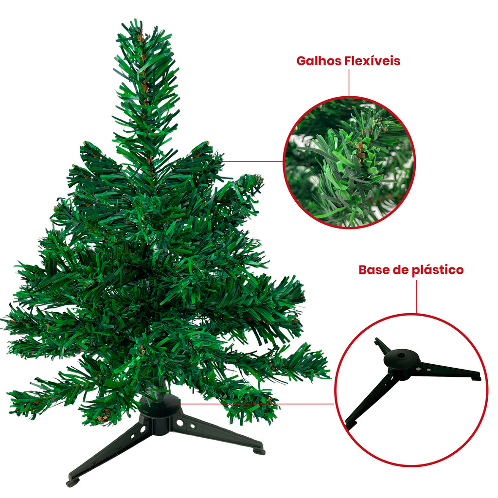 ARVORE NATAL 25GALHOS 30 CM VERDE — imagem 2 de 2
